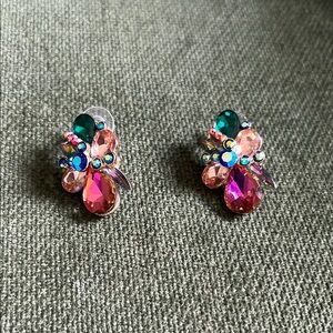 Gold Plated Gemstone Earrings